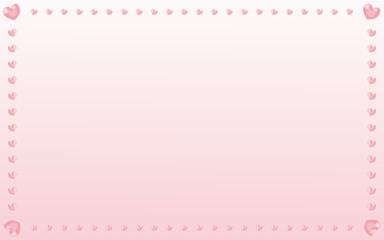 Pink design backgrounds with pink hearts for Greeting card and banner Vector illustration