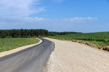 Fototapeta premium paved road for car traffic