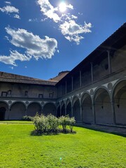 Fototapeta premium Chiostro Basilica di Santa Croce Firenze