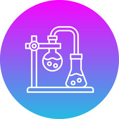 Apparatus Gradient Circle Line Inverted Icon
