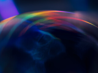 Prismatic Chromatic Holographic Aesthetic Neon Lights lines blur texture background