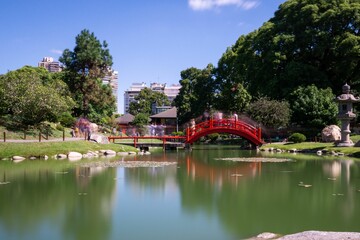 Beautiful view of the Buenos Aires Japanese Garden, Argentina