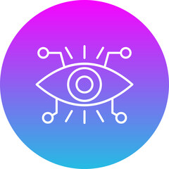 Vision Gradient Circle Line Inverted Icon