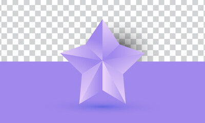 unique realistic colorful two star icon 3d design isolated on background.Trendy and modern vector in 3d style.