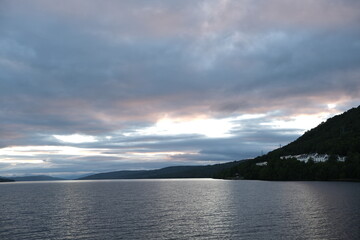 Highland Serenity: Captivating Sunset Over Loch Rannoch in Scotland