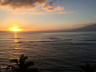 Obraz premium sunset over the ocean