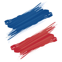 Fototapeta premium Isolated flag of France with a grunge texture Vector