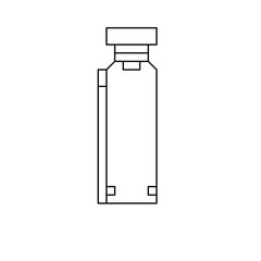 Fototapeta premium bottle of water, bottle with a straw beside it