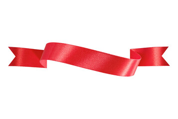 PNG. Red Ribbon banner.