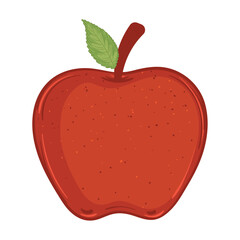 Isolated apple icon Fruits Healthy food Vector