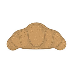 Isolated croissant icon Bakery product Vector