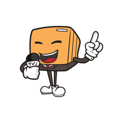 box cartoon character