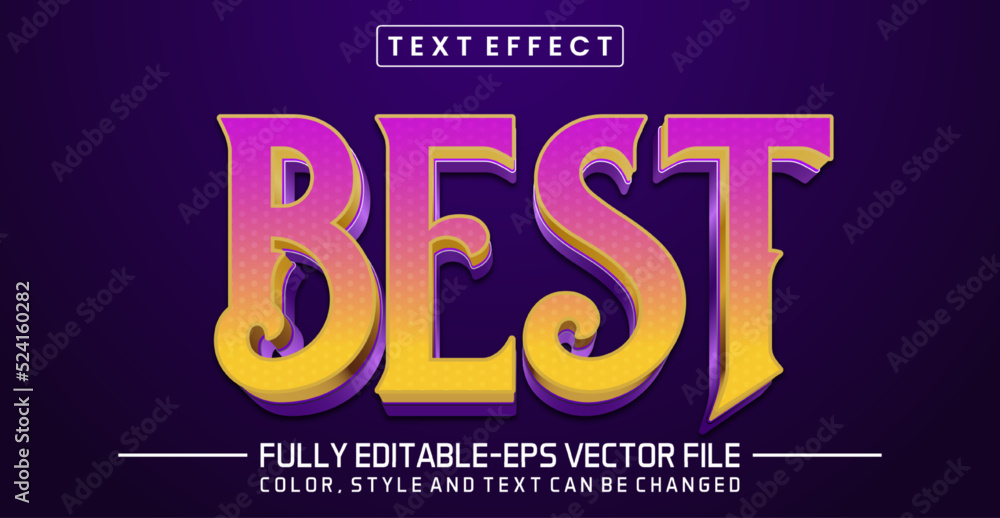 Poster editable text effect - best text style concept