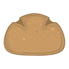 Isolated sweet bread icon Bakery product Vector