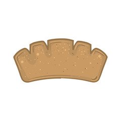 Isolated bread icon Bakery product Vector