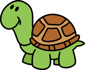 Obraz premium Cute animal character for kids and baby illustration