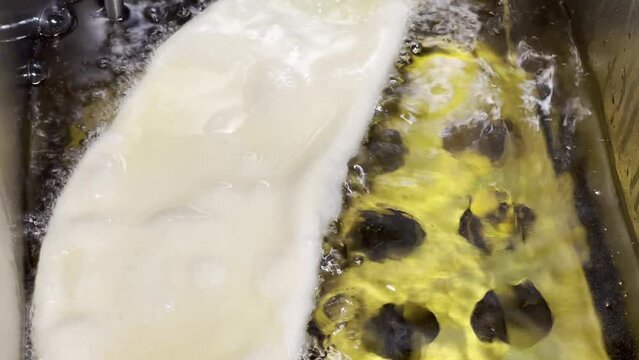 Cooking panzerotti famous Italian bread 4-4