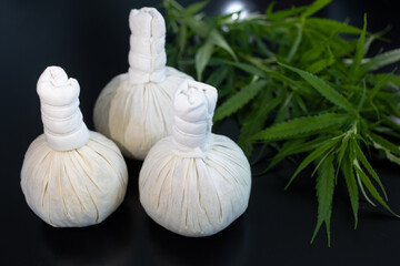 Thai and Asian herbal compress ball helps to relax. And it's a spa that makes you happy.