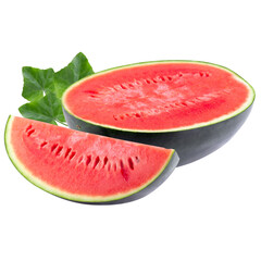 Watermelon sweet and juicy isolated on alpha background