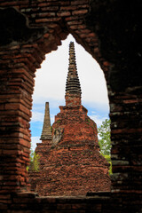 Four hundred year old Buddha statue in Ayutthaya period, Thailand