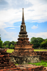 Four hundred year old Buddha statue in Ayutthaya period, Thailand
