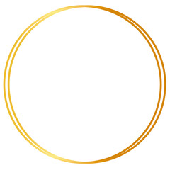 Gold Circle Frame