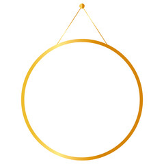Gold Circle Frame