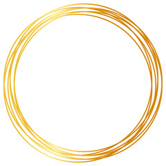 Gold Circle Frame