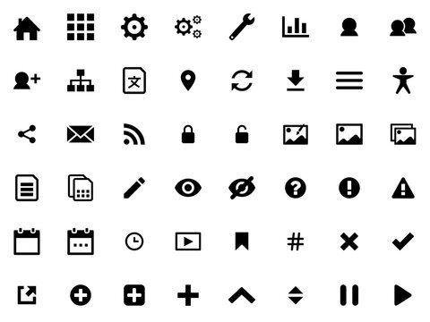 SVG Web Icons Set