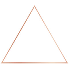 Gold Geometric Frame