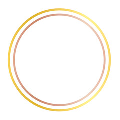 Gold Geometric Frame