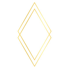Gold Geometric Frame