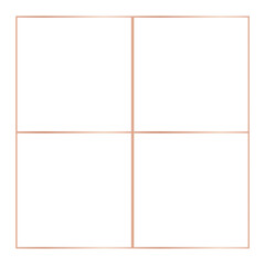 Gold Geometric Frame