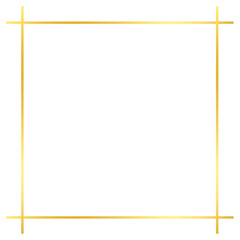 Gold Square Outline