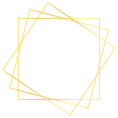 Gold Square Outline