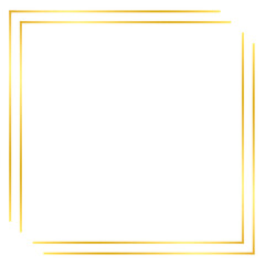 Gold Square Outline