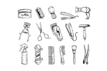 Barbershop Handdrawn Illustration