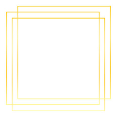 Gold square frame png