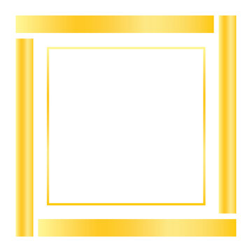 Gold Square Frame Png