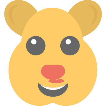Rat Emoji Flat Icon