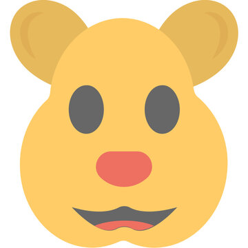 Rat Emoji Flat Icon