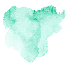 Green watercolor png