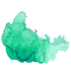 Green watercolor png