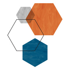 Hexagon Artwork, Geometric Art