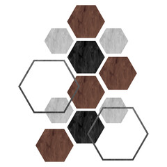 Hexagon Artwork, Geometric Art