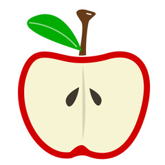 Red Apples with Leaf design