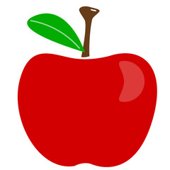 Red Apples with Leaf design