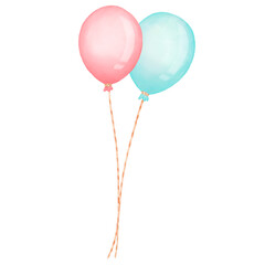 Cute pastel balloon. 