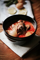 Thai food, yellow curry that Thai people call 