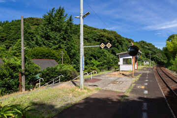 Fototapeta premium JR特牛駅 山口県下関市豊北町